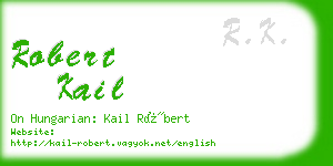 robert kail business card